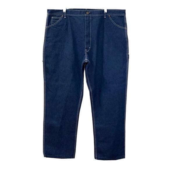 KEY Brand Mens Carpenter Pants Blue Denim Jeans Size W44 x L32 - Picture 4 of 12